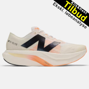New Balance SuperComp Elite v4 er en letvægtig løbesko med FuelCell mellemsål og kulfiberplade for maksimal energiudladning og toppræstationer