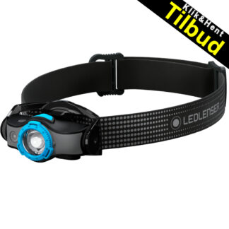 Ledlenser MH5: Pålidelig pandelampe for friluftsliv. Fleksibel, med rødt lys og dobbelt batterisystem. Perfekt for skov og bjerg.