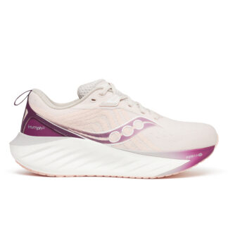 Oplev Saucony Triumph 22 - den ultimative løbesko med PWRRUN PB støddæmpning, FORMFIT pasform og bæredygtige materialer. Perfekt til mængdetræning!